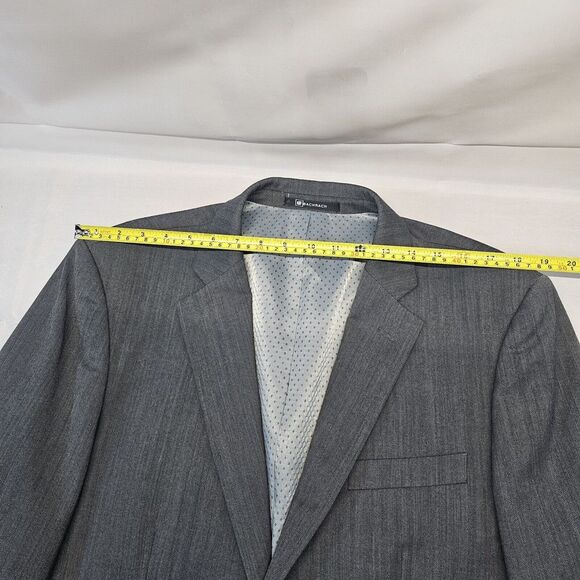 Bachrach Mens Blazer 42s Gray Two Button‎ - Picture 7 of 13